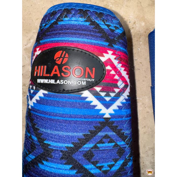 HILASON - Wholesale Horseback Riding Gear - L M S Horse Front Rear Hind Leg Sport Boots Set of 4 Blue