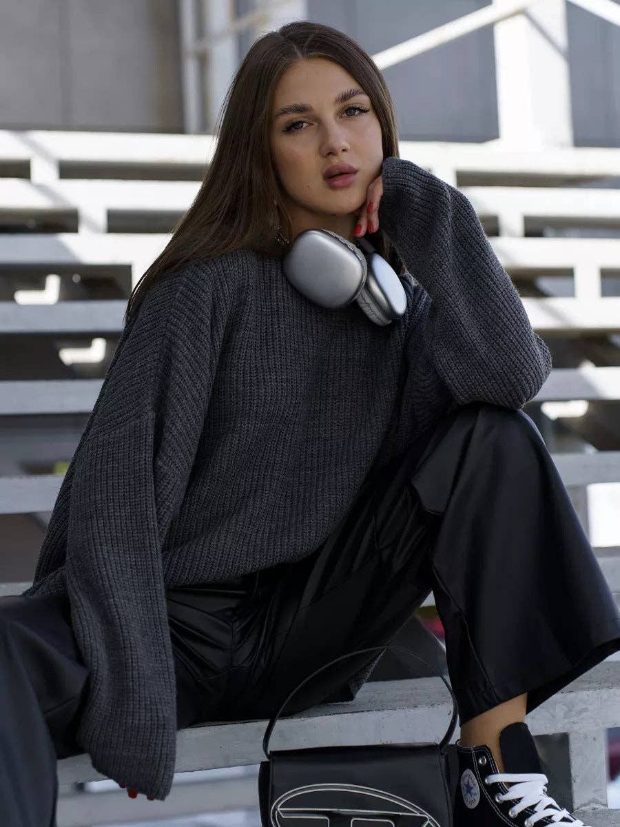 Marayn - Vendita all'ingrosso Maglione tricot - Donna - Maglione a Maglia Grossa Chic Comodo e Globale11