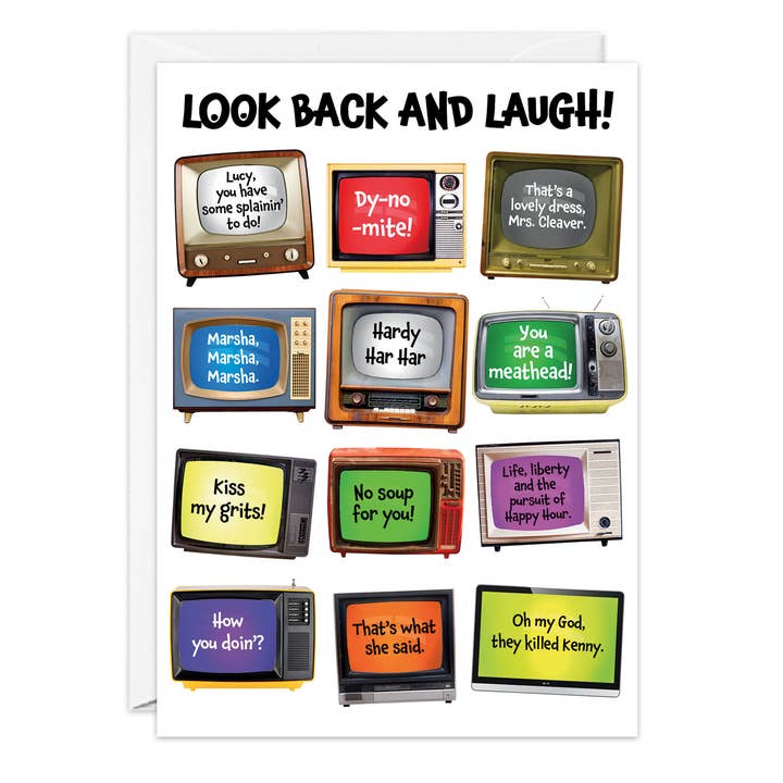 Look Back Birthday Card for wholesale by G & T Greetings Northwest