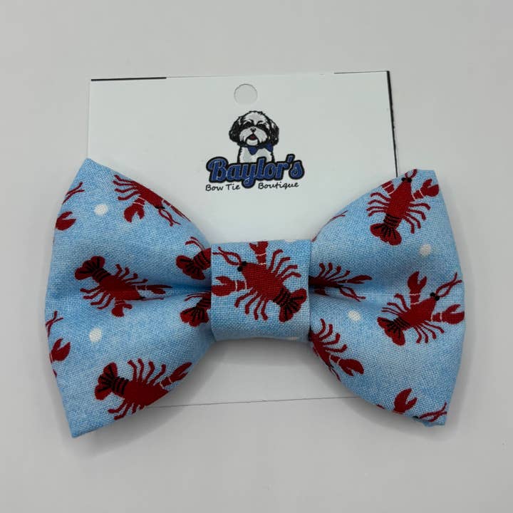 Lobster Dog Bow Tie for wholesale by Baylor's Bow Ties