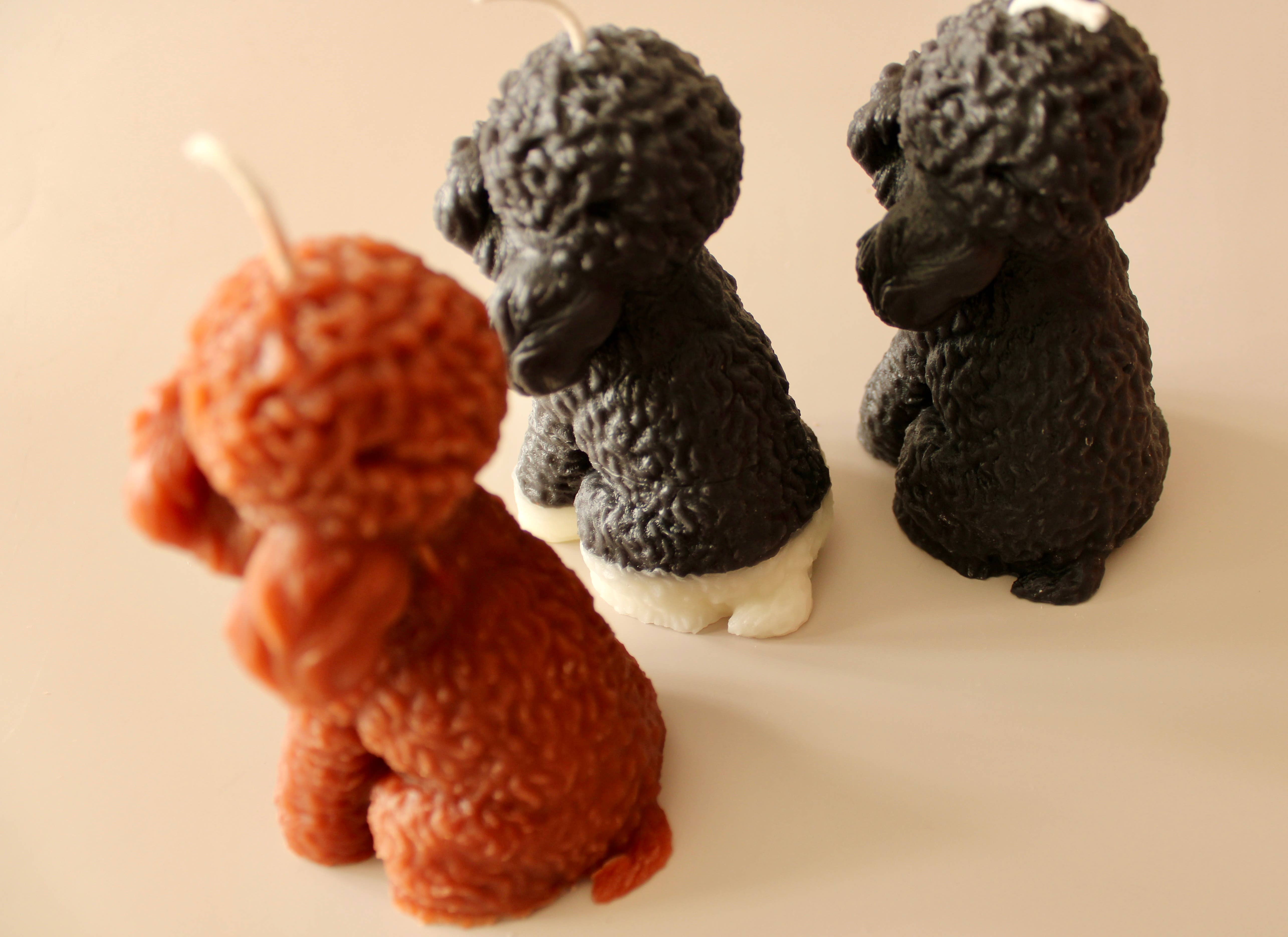 Wicksburgh - Wholesale Novelty Candle - Poodle, Doodle Beeswax/Soy Blend Candle5