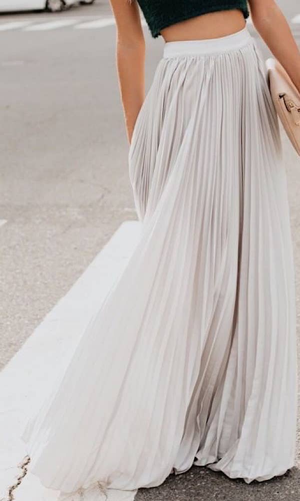 Miss Sparkling - Vente Jupe – femme - Jupe maxi plissée taille haute4