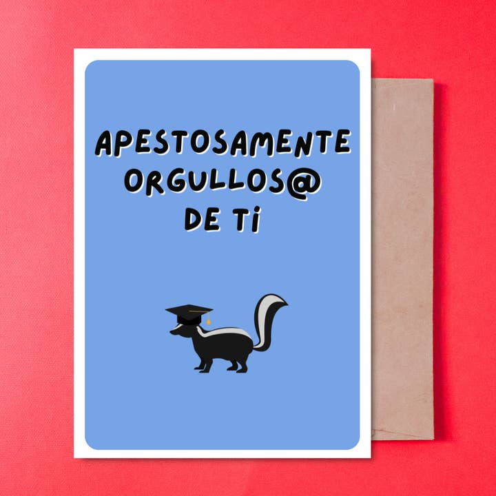 Apestosamente orgulloso Biglietto di laurea con busta per la vendita all'ingrosso da parte di Gaec Studio