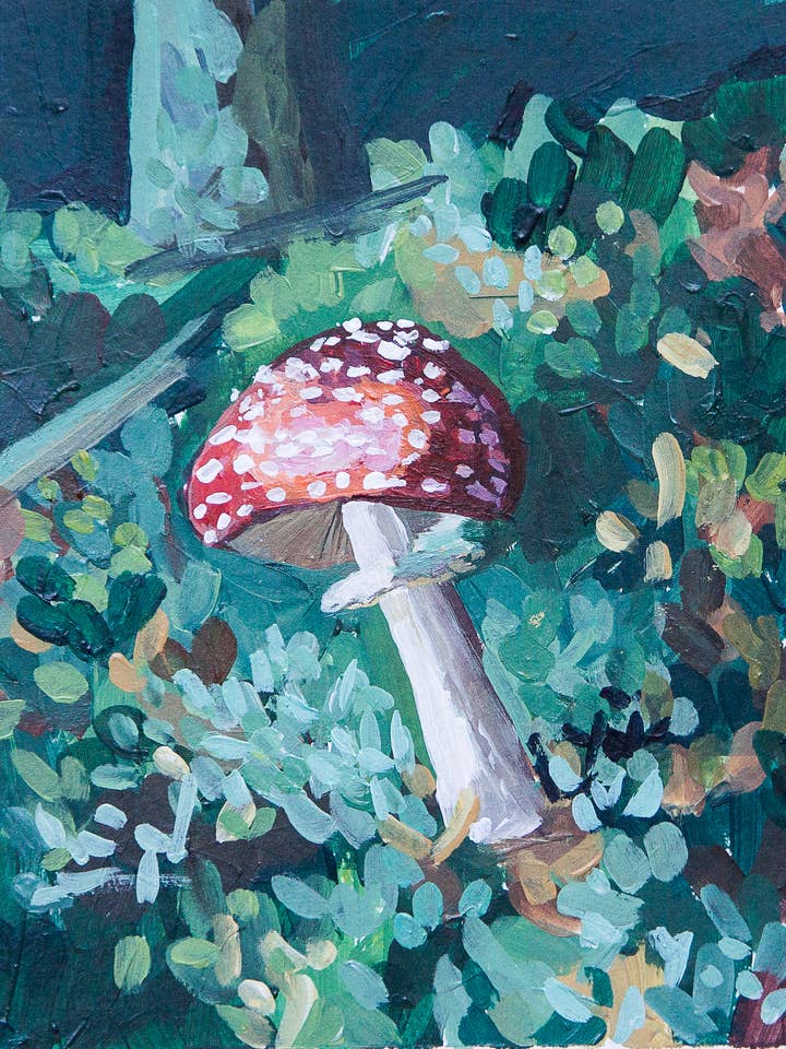 Impressão, Decoração de casa, Belas Artes, Arte - Amanita Muscaria por atacado de Eliza Marie Art