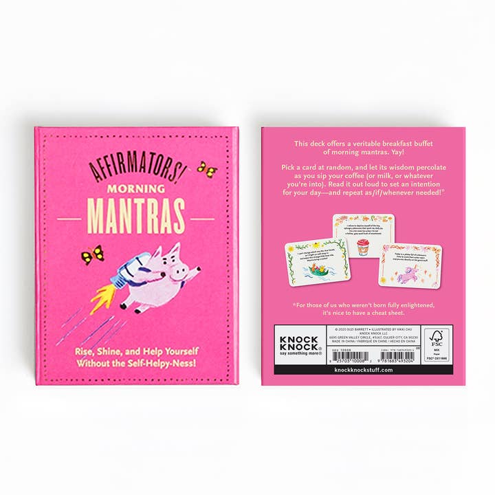 Knock Knock - Wholesale Everyday Greeting Card - Affirmators!® Mantras (Morning) Daily Affirmation Cards