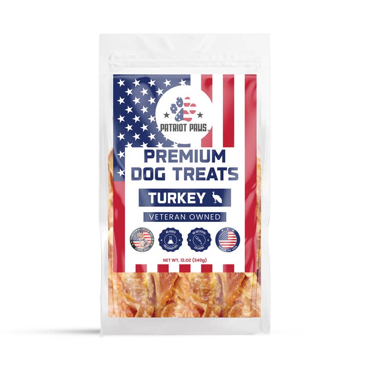 Patriot Paws Dog Treats 12oz. - Turkey for wholesale by Patriot Paws Dog Treats