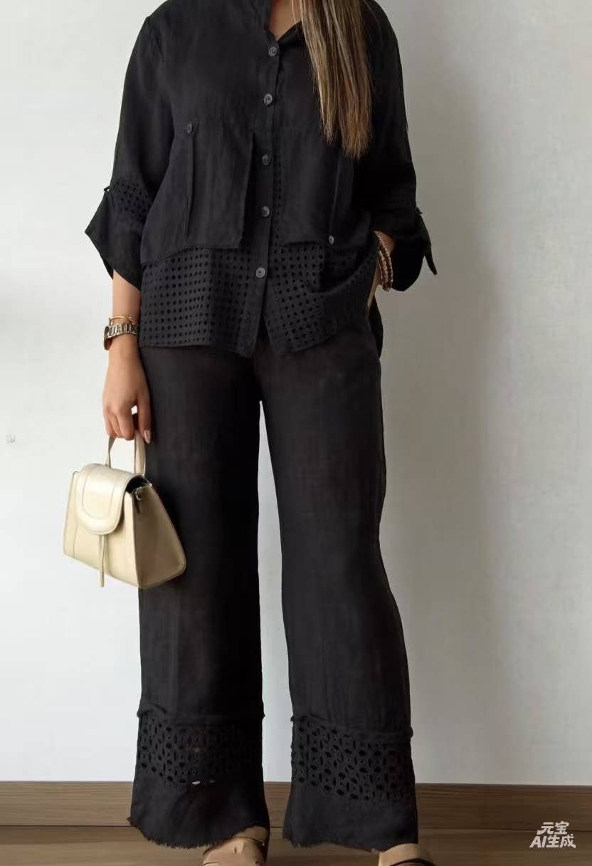 LÉA & LUC – wholesale Pants – Women's – 100% Linen Trousers REF. 3049049