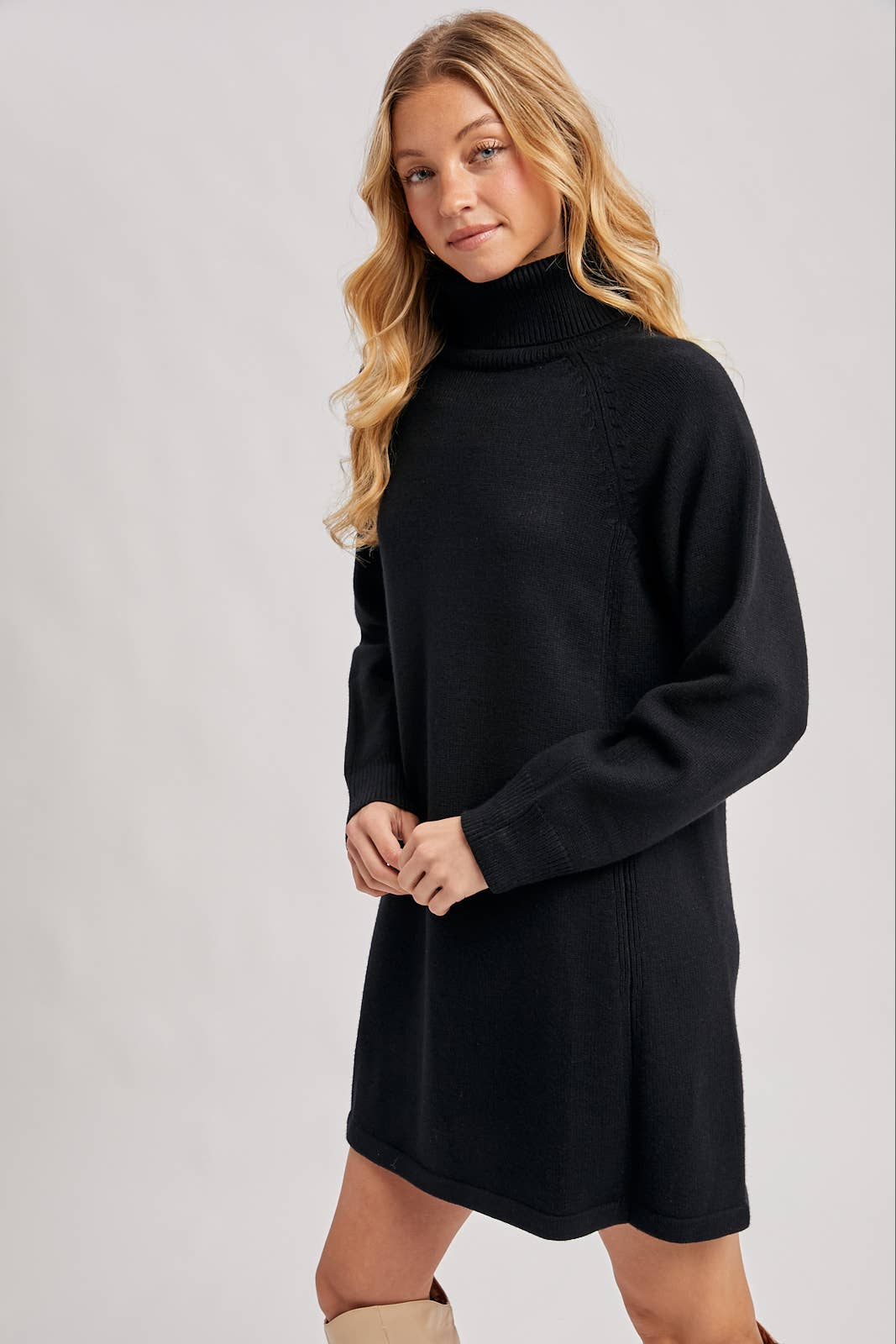 Bluivy – Großhandel Kleid – Damen – Pulloverkleid mit Rollkragen23