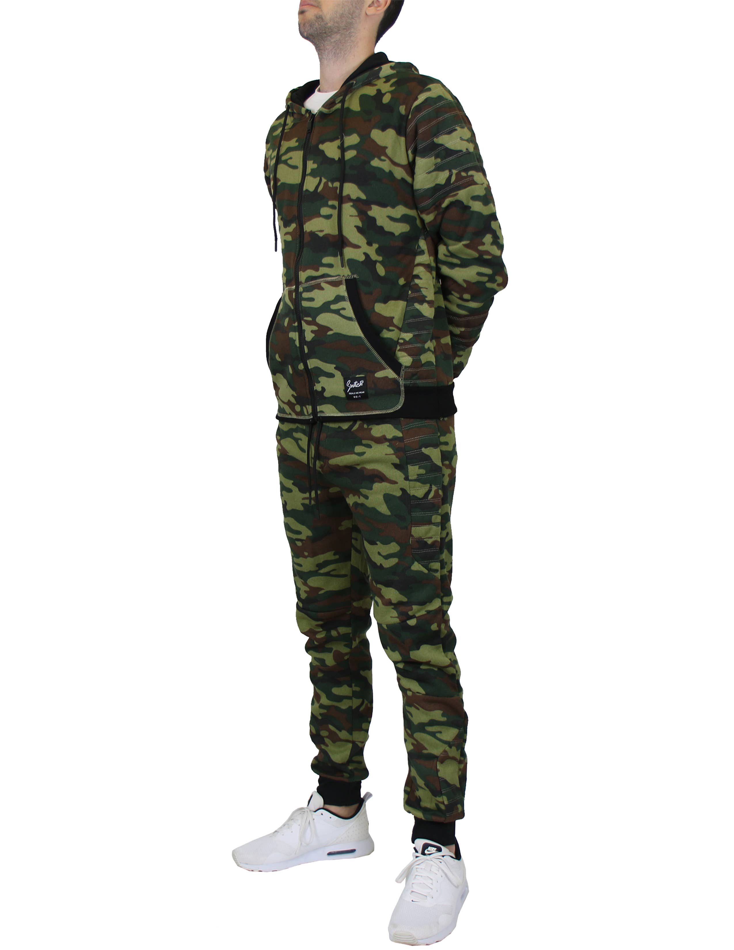 Galaxy By Harvic - Vendita all'ingrosso Completo loungewear - Uomo - Completo 2 Pezzi Felpa con Cappuccio e Jogger Moto Foderati in Pile5