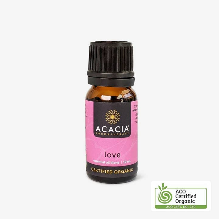 Love Certified Organic Essential Oil Blend for wholesale by Acacia Aromatherapy