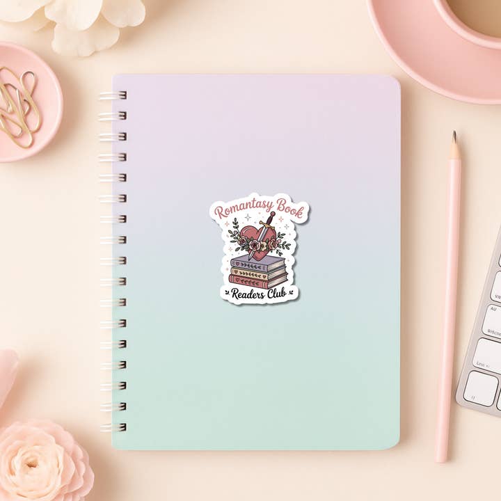Auburn Row Design - Wholesale Sticker - Romantasy Reader Die Cut Sticker 5