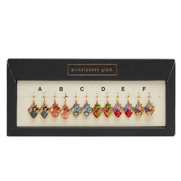 Remedios Corazon earrings for wholesale by Principessa Glam
