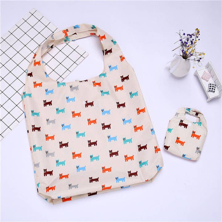 Kundenspezifisch bedruckte kleine faltbare wasserdichte Einkaufstasche mit Druckknopf für den Großhandel von Ekartini