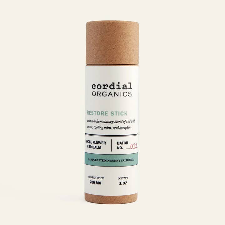 Restore Hemp Balm Stick – Portable CBD Relief for wholesale by Cordial Organics
