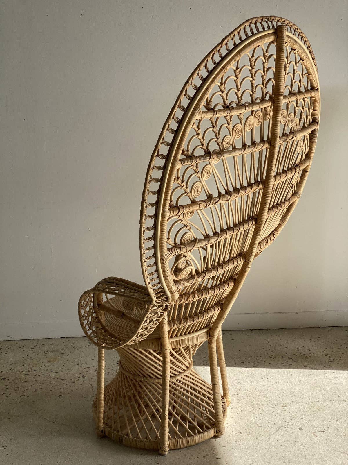 Office Objets - Wholesale Chair - Emmanuelle armchair in rattan with peacock patterns35