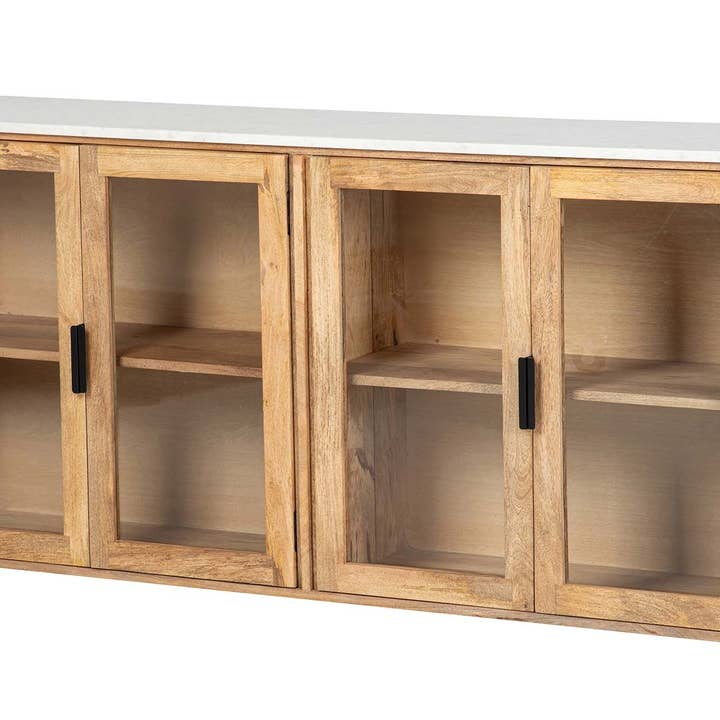 Aparador Mango Mármore Cristal Tyla 180x40x80 cm por atacado de Ethan Chloe - GARPE GROUP - GARCIA PÉREZ Y CÍA S.L.