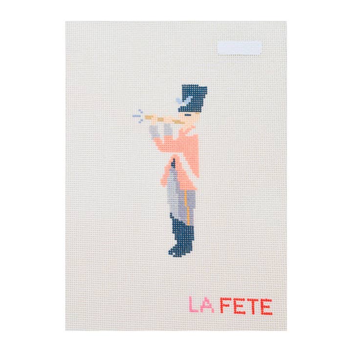 12 Days Of Christmas - Eleven Pipers Piping Hand Painted Needlepoint Canvas for wholesale by La Fete Needlepoint