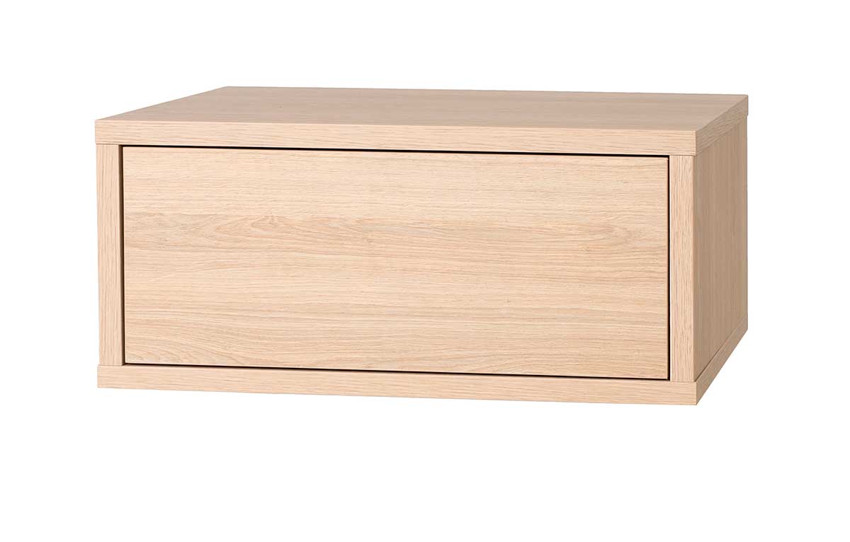Gdeco - Wholesale Bedroom Furniture - Push 1 Drawer Coffee Table. Oak Melamine 19Mm1