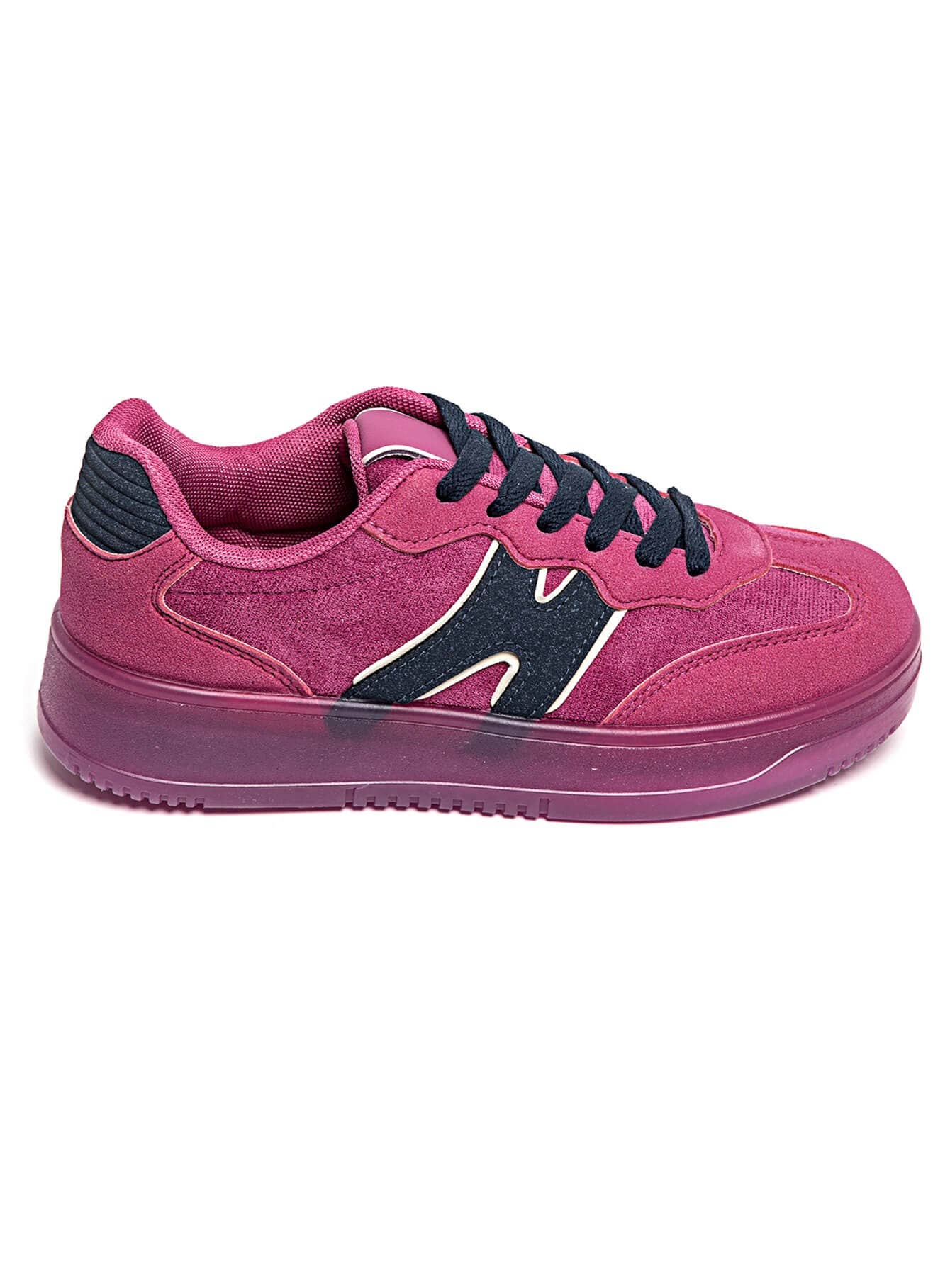 No Doubt Shoes – Engroshandel Lifestyle sneaker - Dame – KLASSISKE GADESKO I KONTRASTFARVER MED SNØREBÅND I IMITERET RUSKIND19