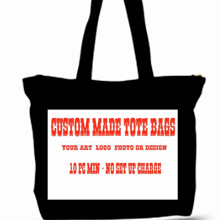 Custom Made to Order Logo Art Tote Bags for wholesale by BMS BIZ
