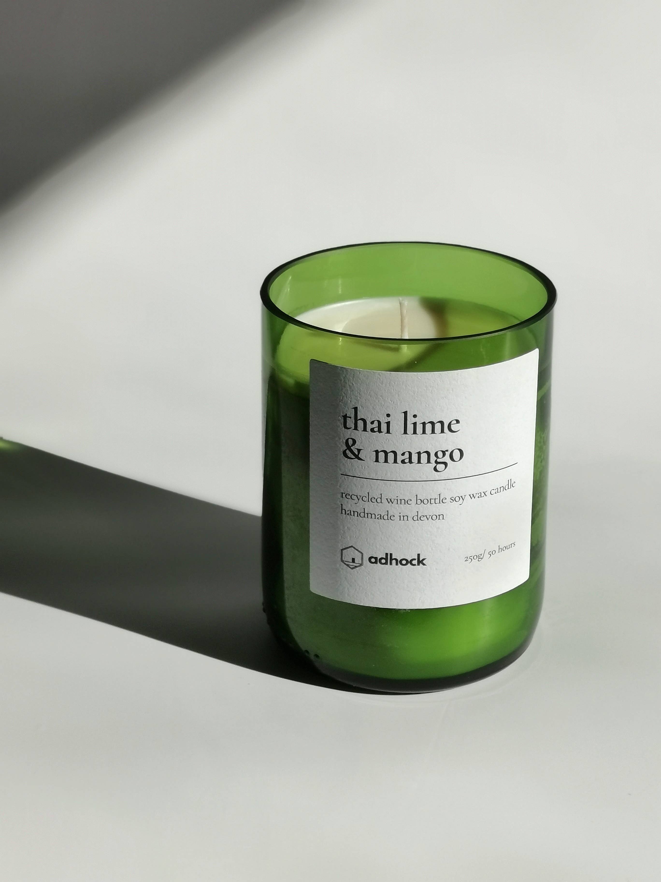 Adhock Homeware – wholesale Jar/filled candle – Thai Lime & Mango Wine Bottle Candle7