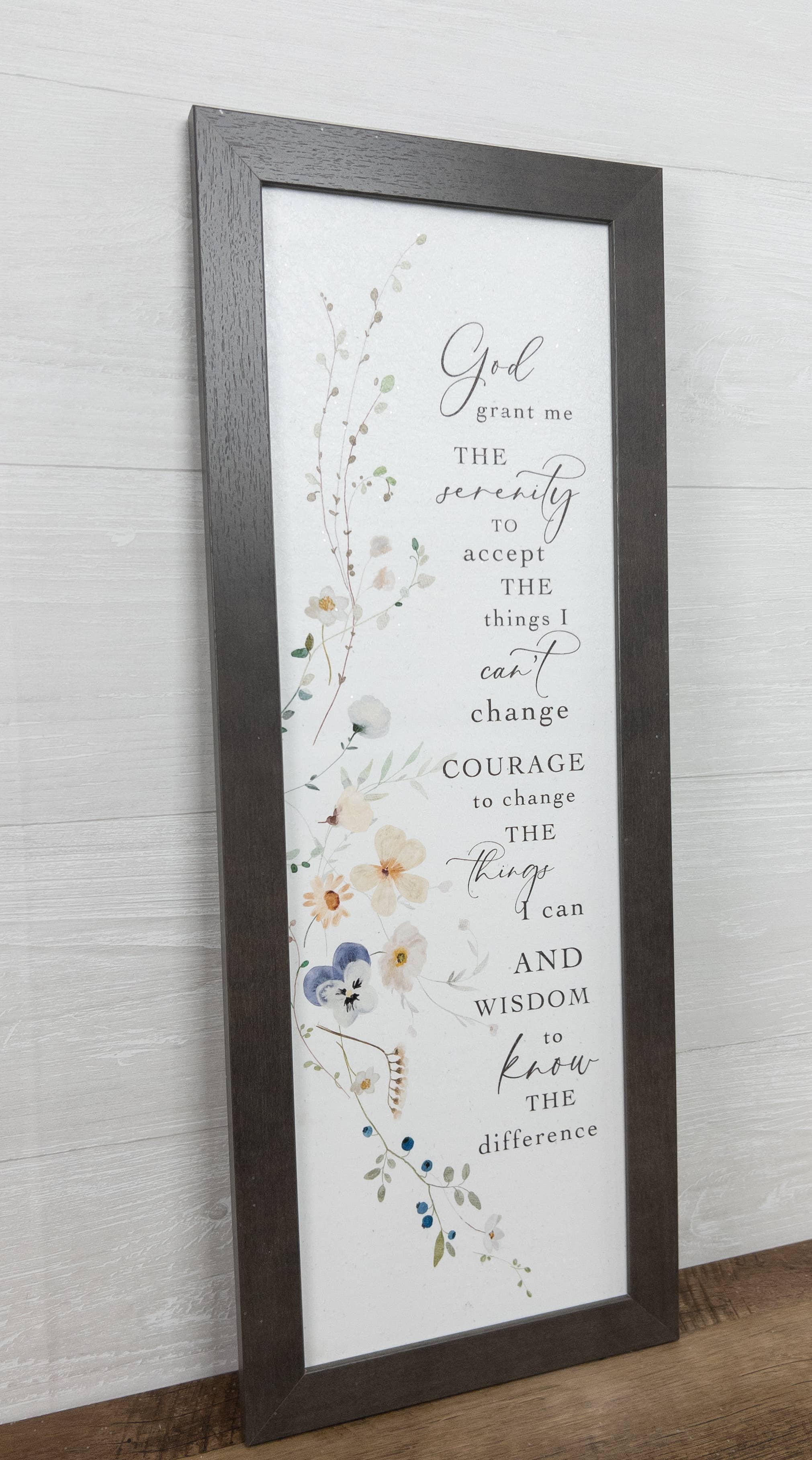 Summer Snow Art - Wholesale Sign - God Grant Me The Serenity Prayer Religious Art Sign Vertical5