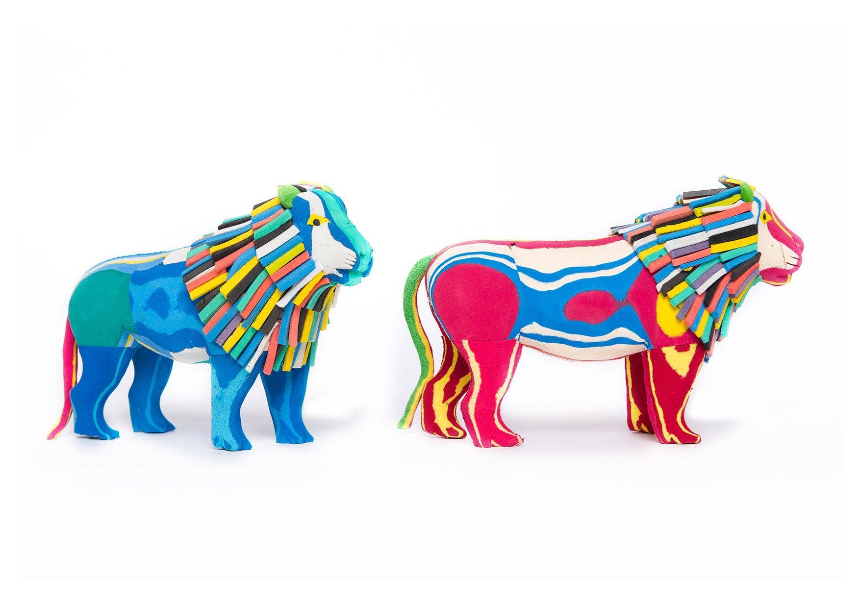 Ocean Sole – wholesale Sculpture – Recycled Lion Flip Flop Sculpture9