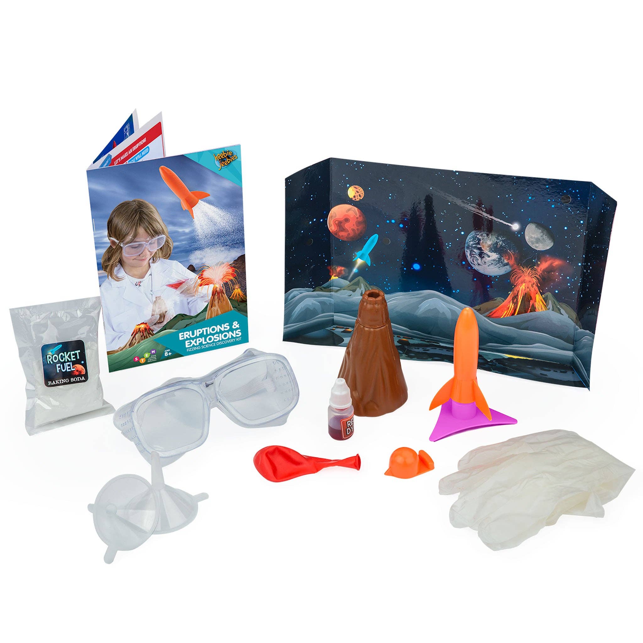 Heebie Jeebies USA - Vente Lot de jouets – enfant - Kit scientifique sur les éruptions et les explosions1