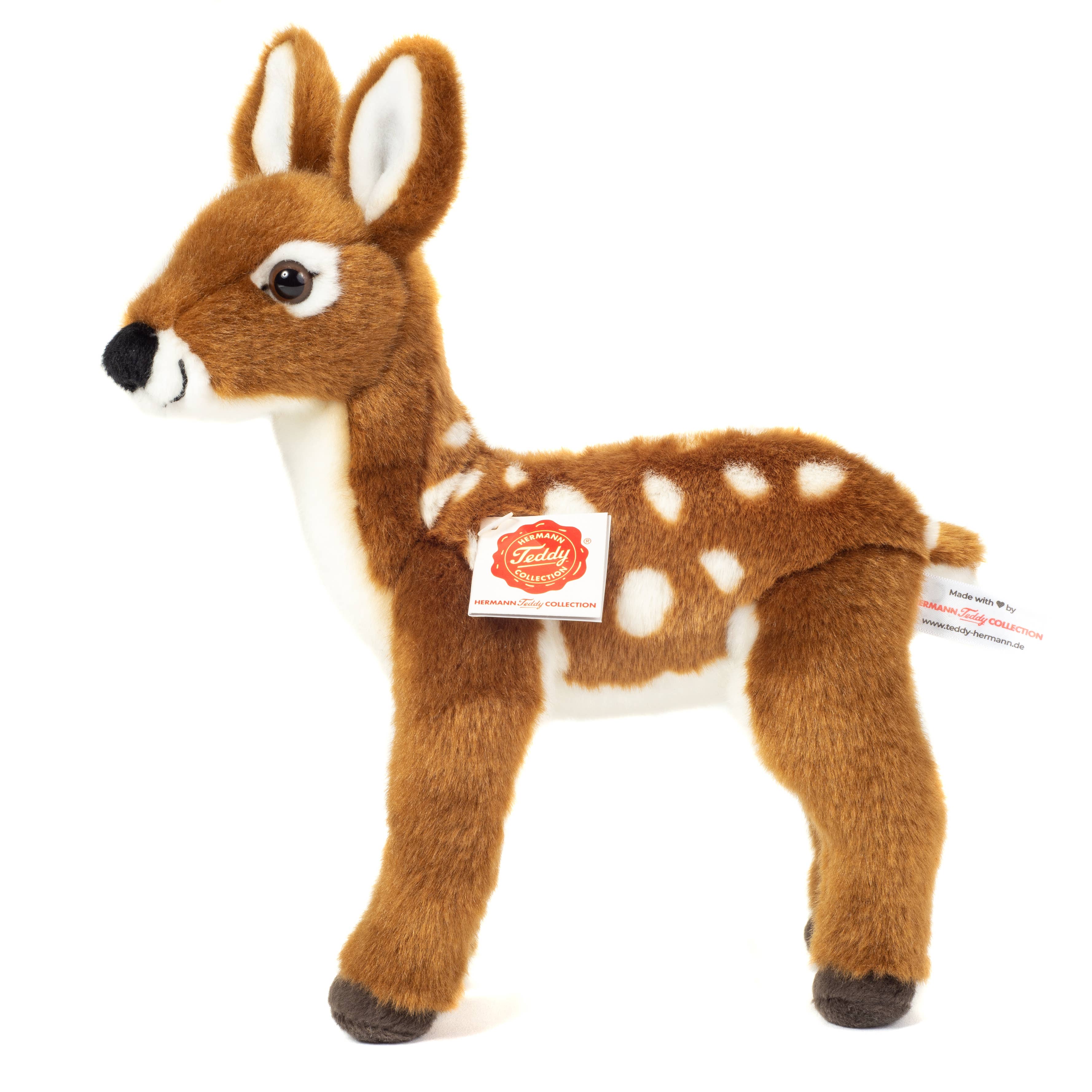Teddy Hermann – wholesale Stuffed/plush toy – Kids & baby – Fawn standing 23 cm - Plush toy - Soft toy1