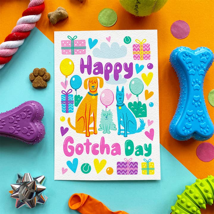 Scoff Paper - Wholesale Pet Treats - Dog - π Gotcha Day Balloons β Edible Dog Card2