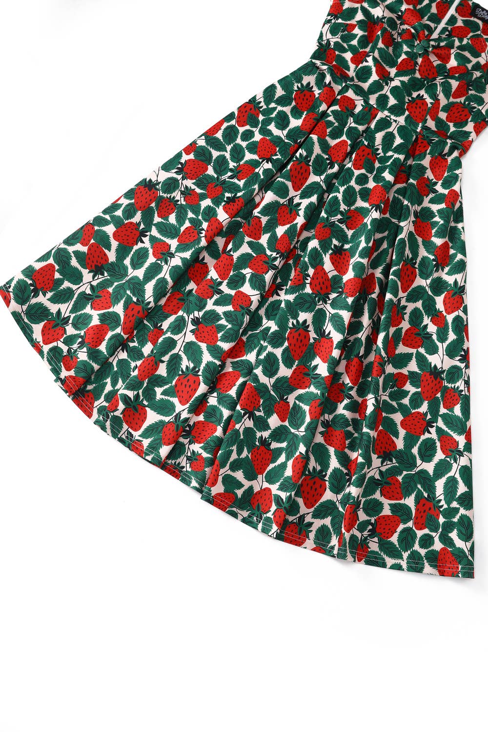 Dolly & Dotty - Venta al por mayor Vestido - Mujer - Luz Beige Claro Blanco Lirio Sin Hombros Inspirado en los Años 50 Fresa3