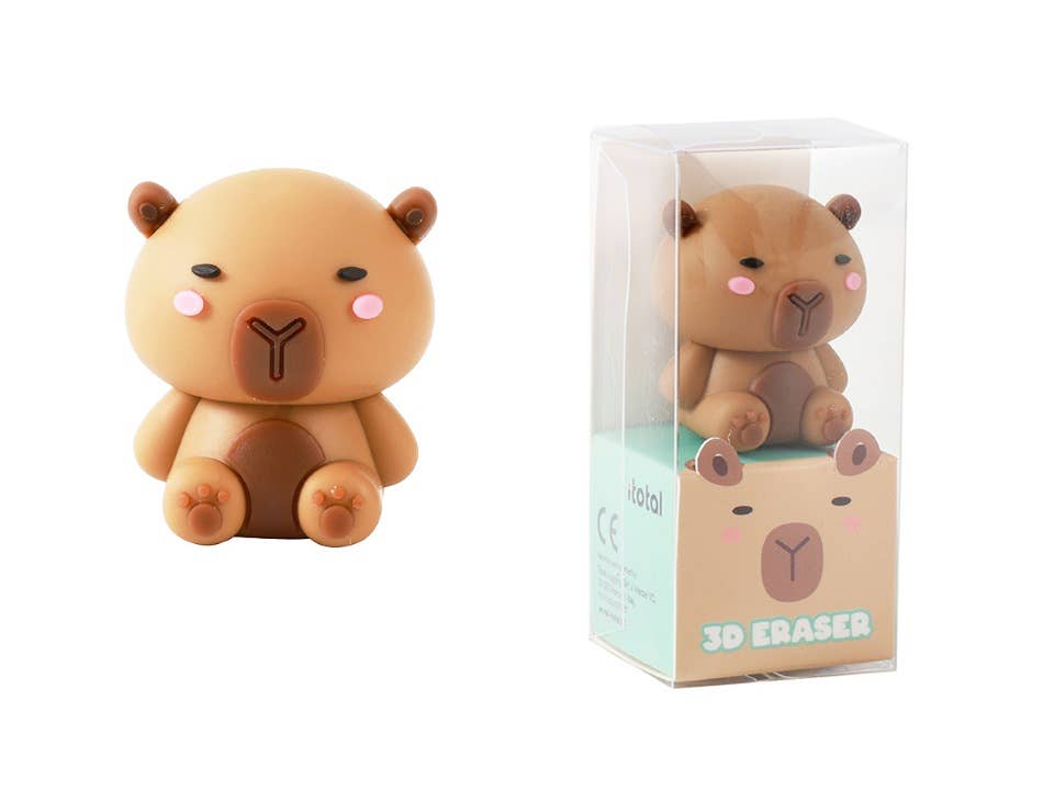 I-Total, I-Drink – Großhandel Radiergummis – 3D-Radiergummi Wasserschwein – Display mit 24 Stück0