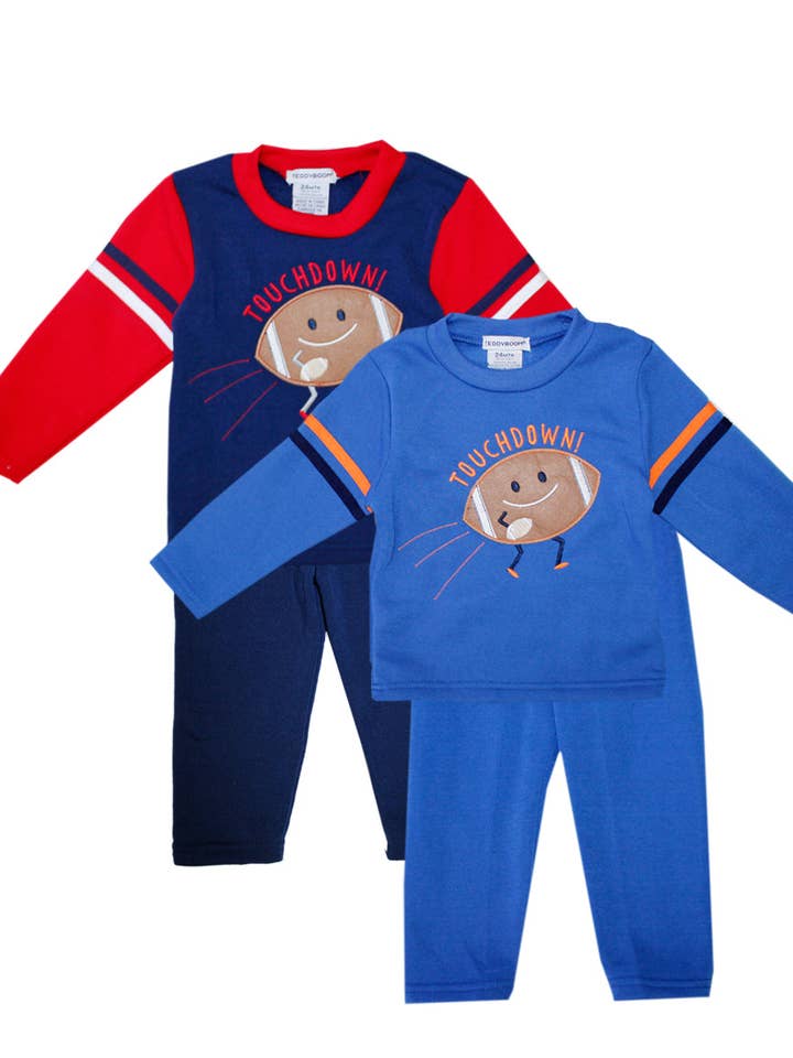 ¡Touchdown de Bebé Teddy Boom! Conjunto de 2 Piezas Cuello Redondo de Forro Polar (Paquete de 12) - 8206901 para venta al por mayor de Hemworld