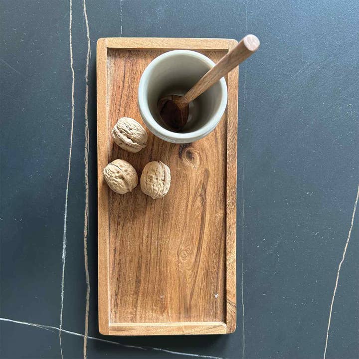 Natural Small wooden spoon L15 W6.5 H1.5cm for wholesale on Faire1