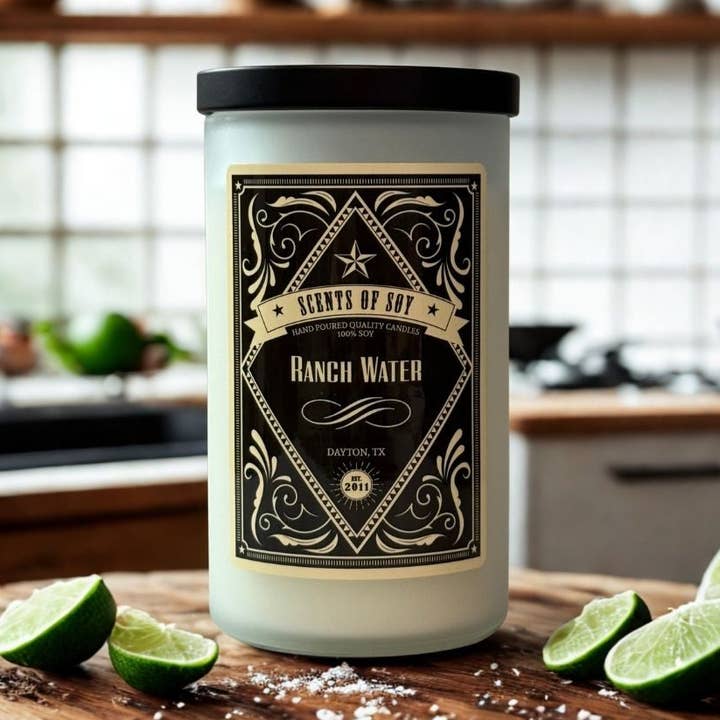 Ranch Water Rustic Soy Candle for wholesale by Scents Of Soy Candle Company