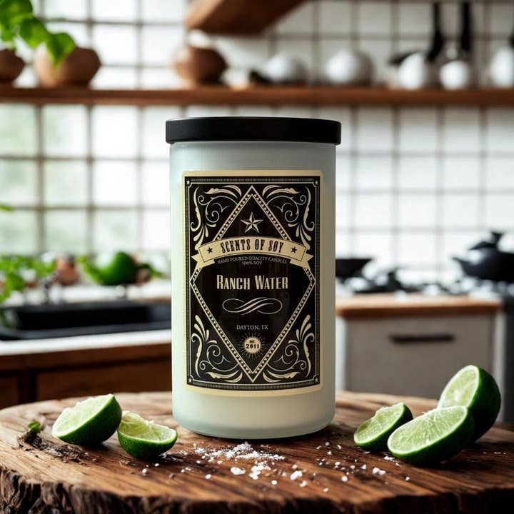 Ranch Water Rustic Soy Candle for wholesale by Scents Of Soy Candle Company