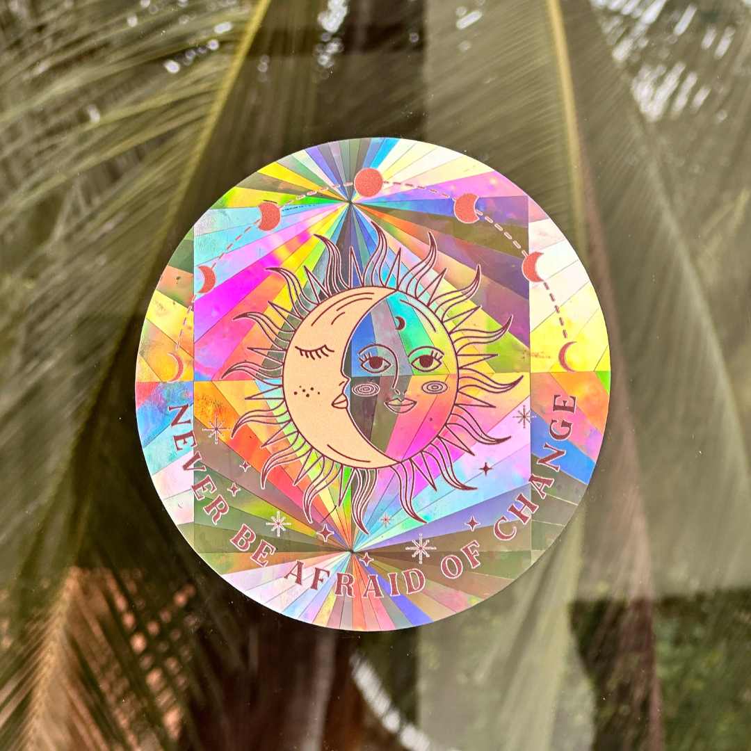 LilAryenne | Jewelry & Suncatchers - Wholesale Sticker - Sun&Moon Suncatcher Window Sticker