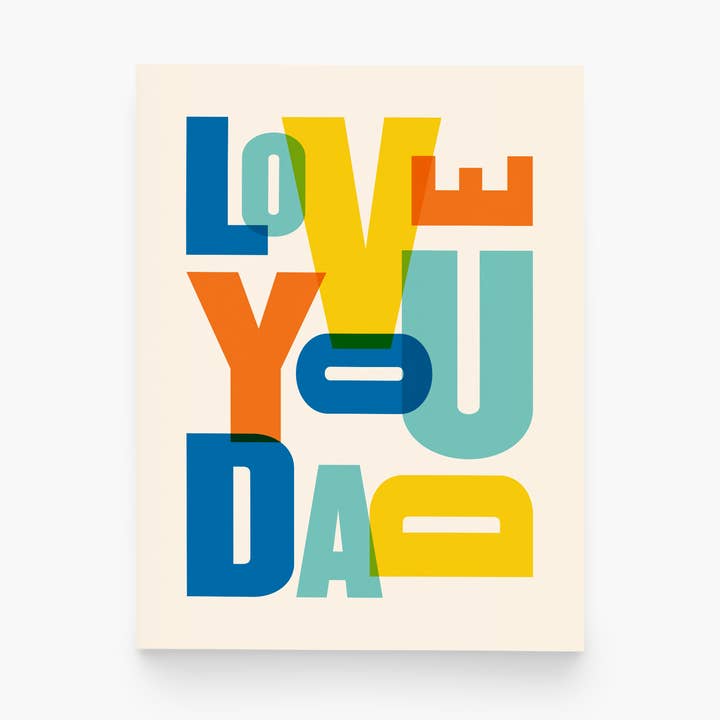 I Love You Dad Card – Father’s Day & Birthday Card for wholesale by paper&stuff