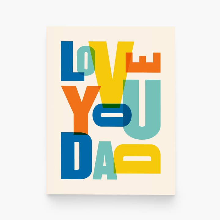 paper&stuff - Wholesale Father's Day Card - Love You Dad Greeting Card