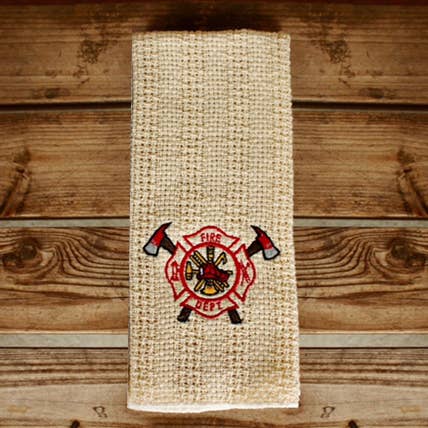 Country Cottons - Vendita all'ingrosso Strofinacci - Asciugamano da cucina in cotone 24 «x15" con focolare ricamo