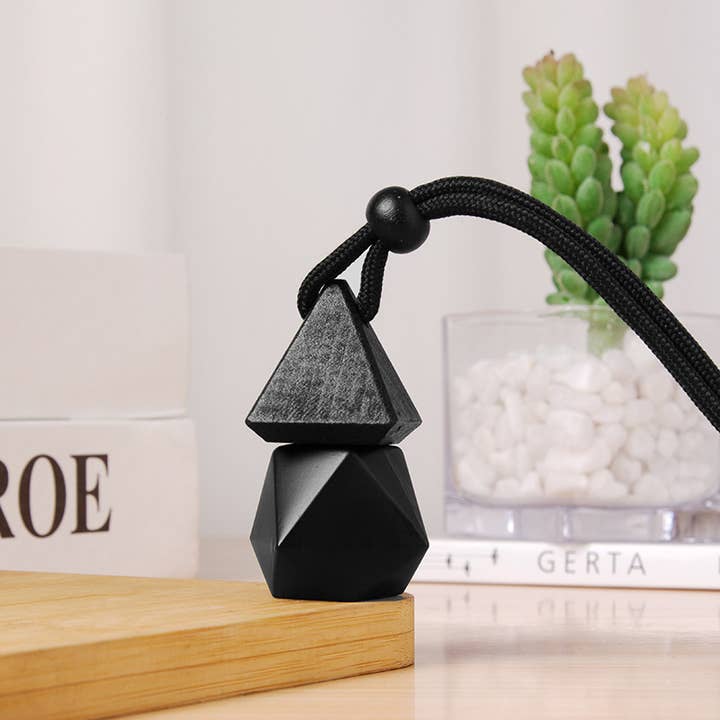 Triangle Cap Matte Black Car Air Freshener Empty Bottle for wholesale on Faire2