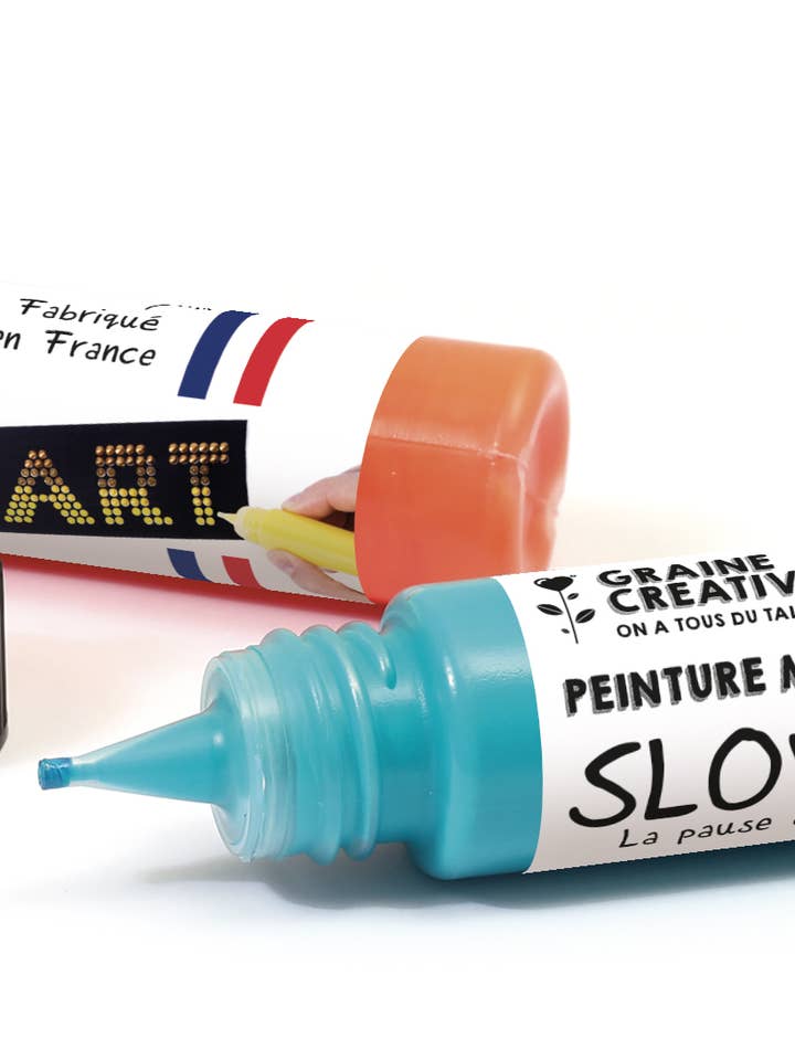 SLOW & ART Farbstift 30 ml Matt Orange für den Großhandel von Graine Créative