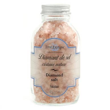 Terre Exotique Pink Diamond Salt Jar 8.8oz for wholesale by The French Farm