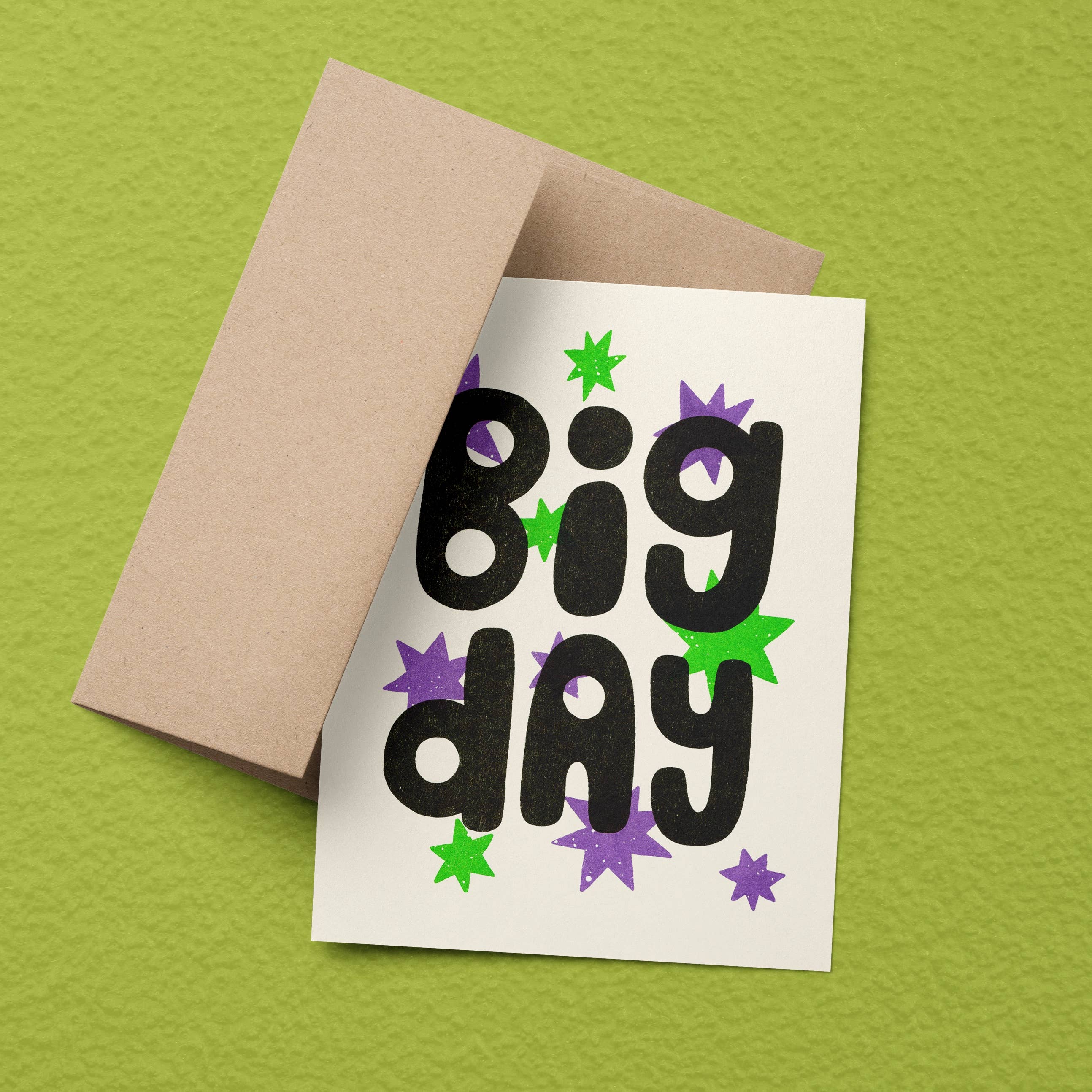 Beetle Ink Co. - Wholesale Congratulations Card - Big Day Risograph Card7