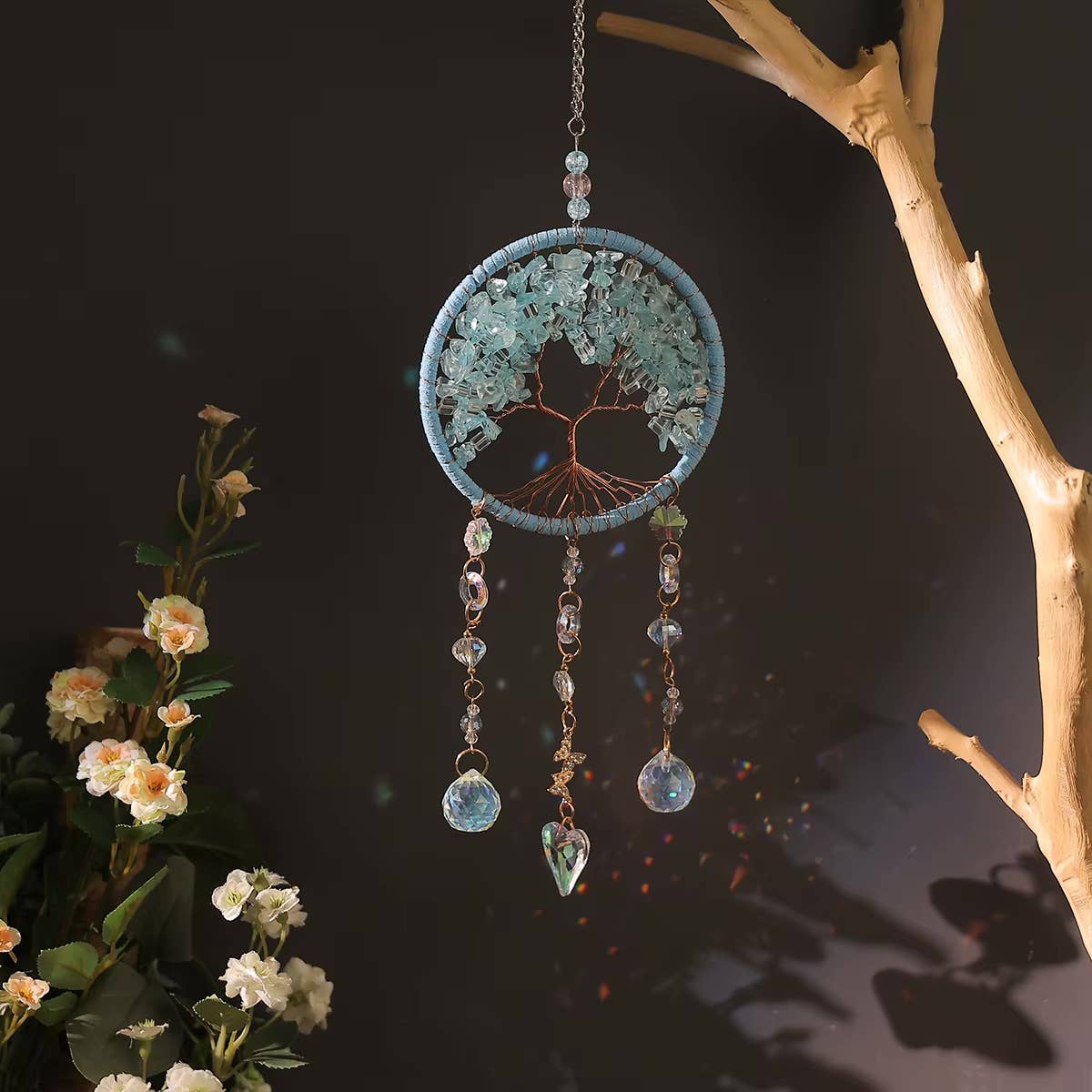 Crystolver (We Cover All Import Fees) - Wholesale Suncatcher - Tree of Life Crystal Suncatchers1