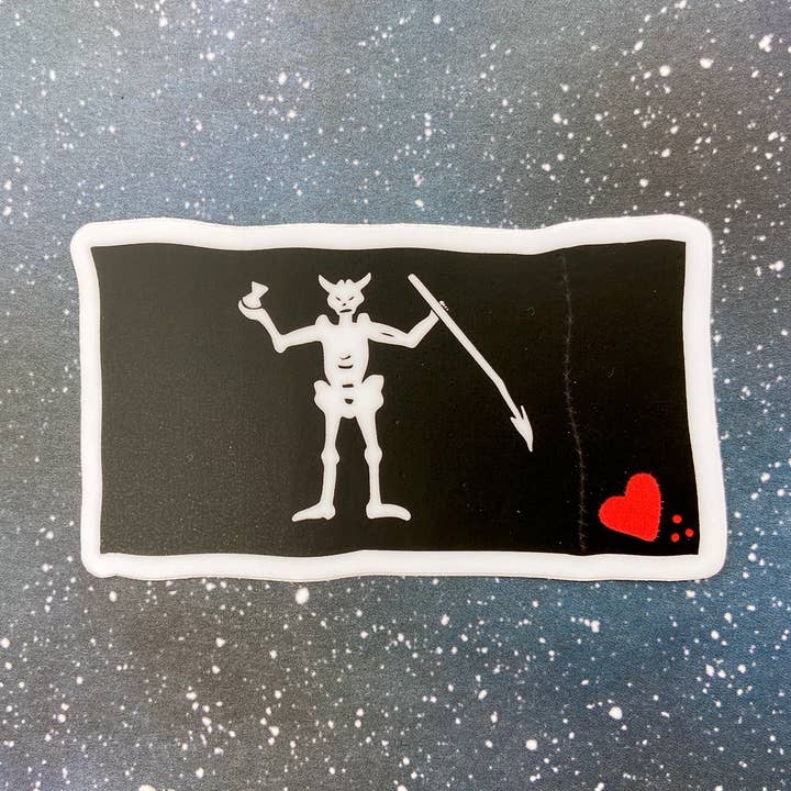 The Red Swan Shop – wholesale Sticker – Vinyl Decal - Blackbeard's Flag - Our Flag Means Death0