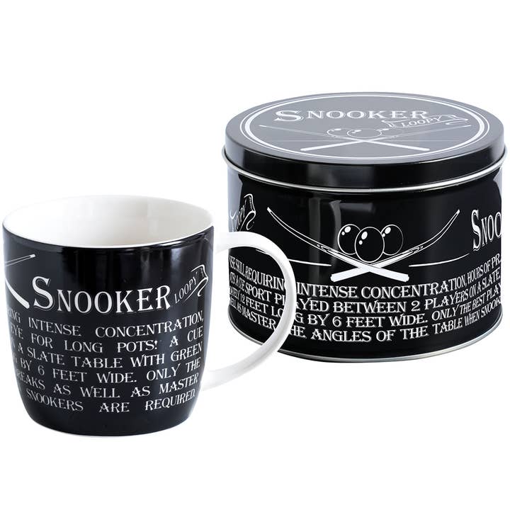 Mug in Tin - Snooker for wholesale by Ultimate Gift For Man