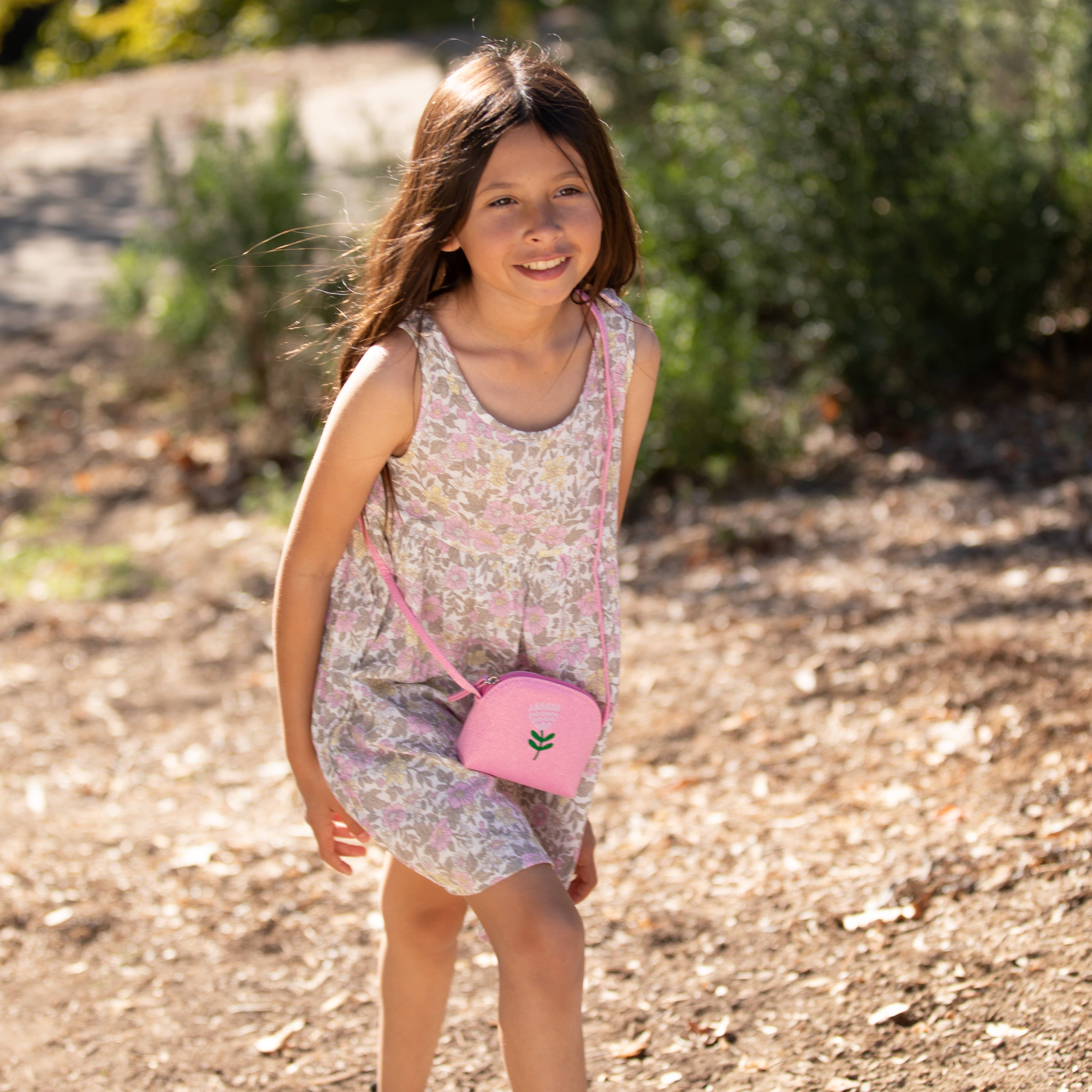 Peppercorn Kids - Wholesale Crossbody Bag - Kids - Sparkly Purse with Flower Embroidery for Girls 2-6 Years8
