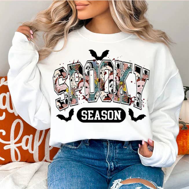 Saison Effrayante - Vrai Paillettes - Automne - Halloween - Nouveauté pour la vente par Double Gs Custom Ts