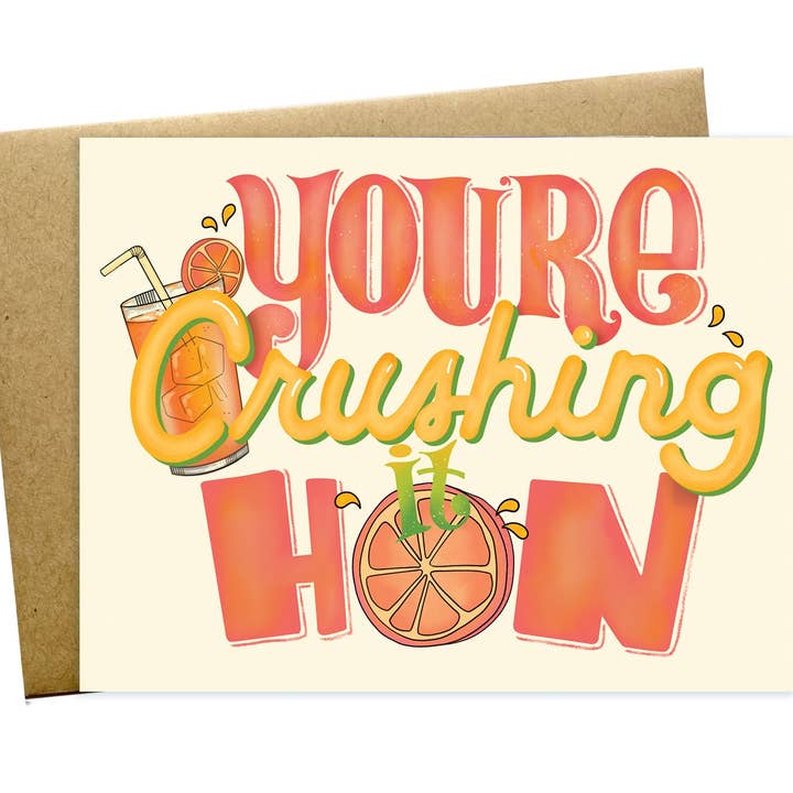 Crushing It Card for wholesale by Maggie Moore Studio